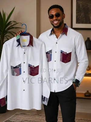 Premium Men’s Woodin African Shirt – VIC BARNES KLODING