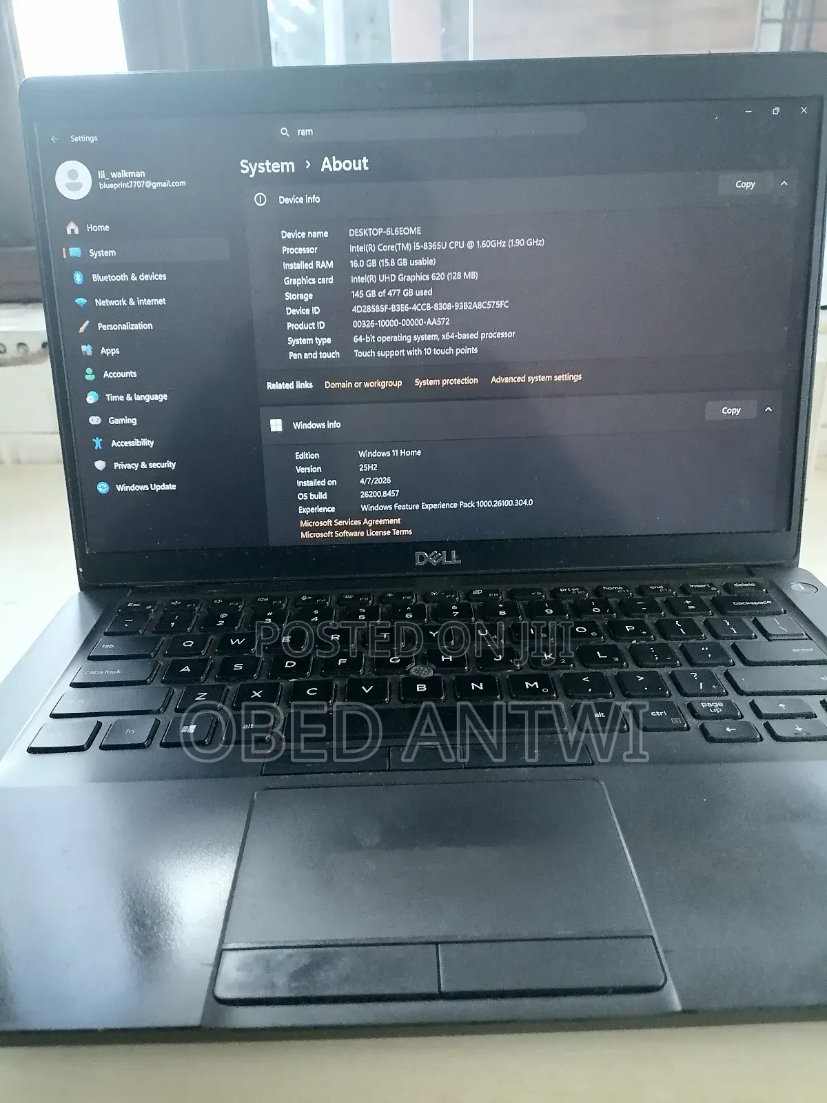 New Laptop Dell Latitude 5400 16GB Intel Core i5 SSD 512GB