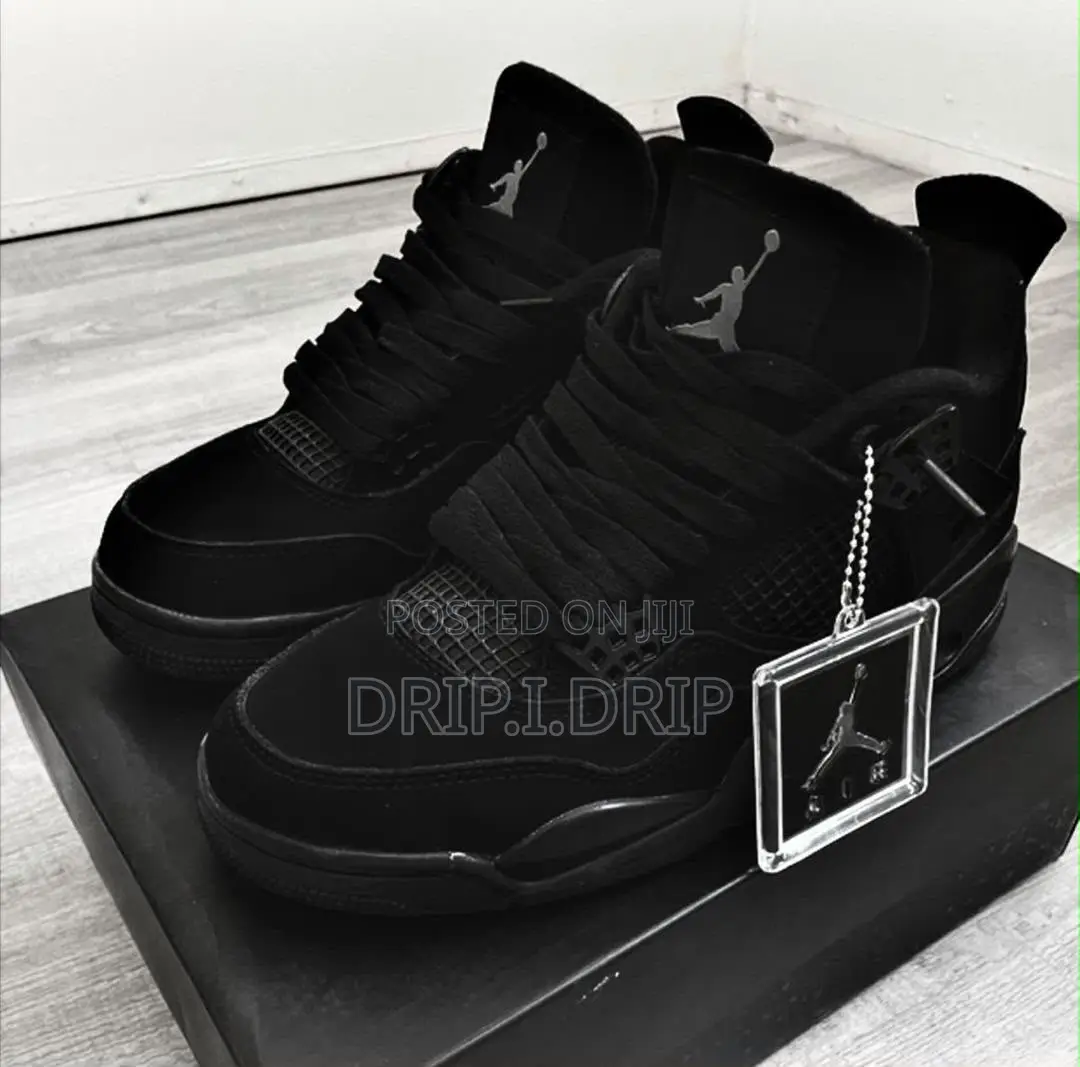 Jordan 4 All Black . All Sizes Available High Grade