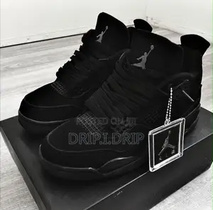 Jordan 4 All Black . All Sizes Available High Grade