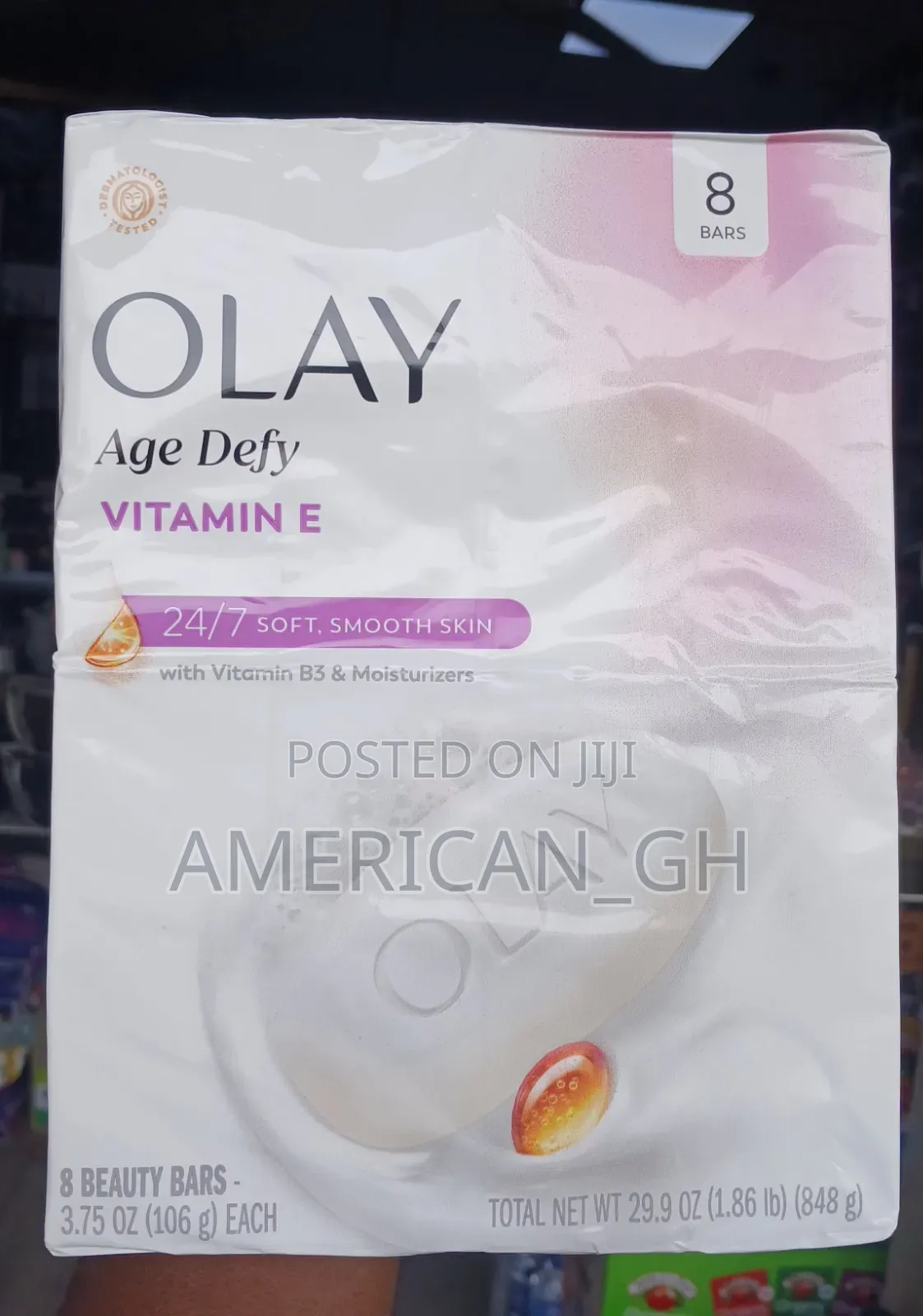 Olay Age Defy Vitamin E Bar Soap, 8pack