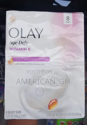 Olay Age Defy Vitamin E Bar Soap, 8pack