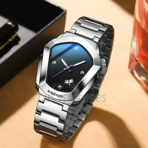 Luxury Luminous Waterproof Calendar Stainless Steel Strap - Silver