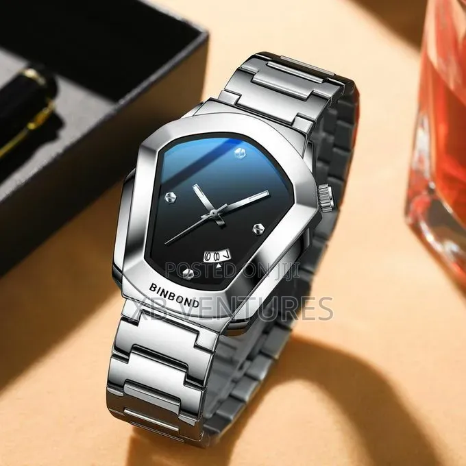Luxury Luminous Waterproof Calendar Stainless Steel Strap - Silver