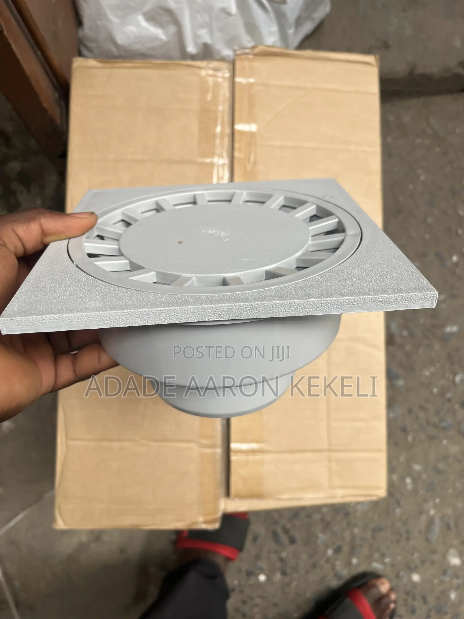 PVC Floor Drain / Shower Drain Trap (Square Top)