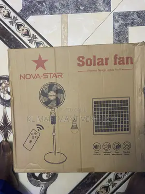 Rechargable Solar/Electrical Standing Fan