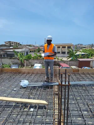 Site Engineer and Supervision Works on Construction Site