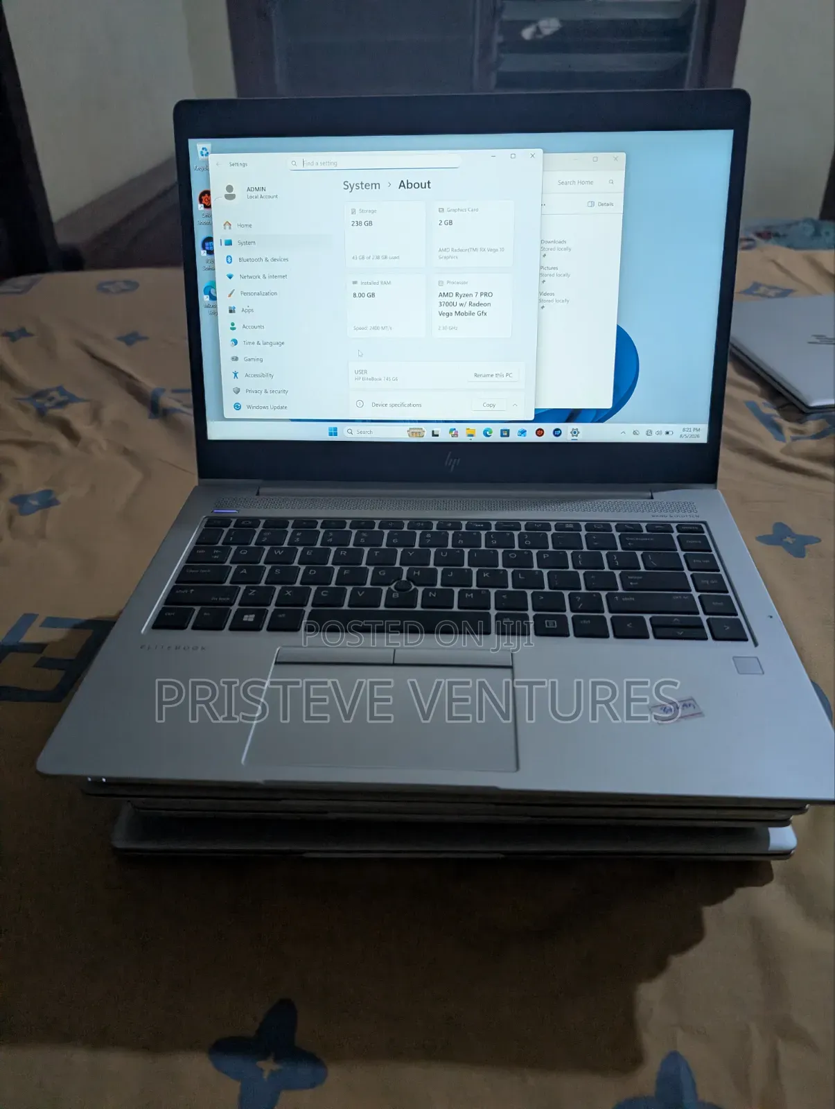Laptop HP EliteBook 745 G6 16GB AMD Ryzen 7 SSD 256GB