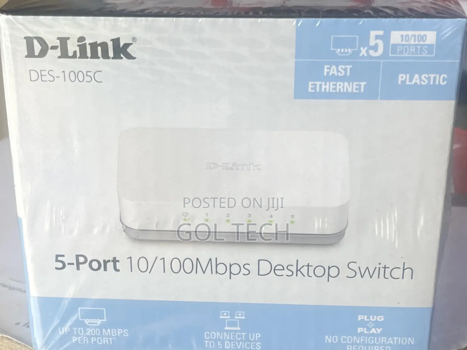 D-Link 5-Port 10/100Mbps Desktop Switch