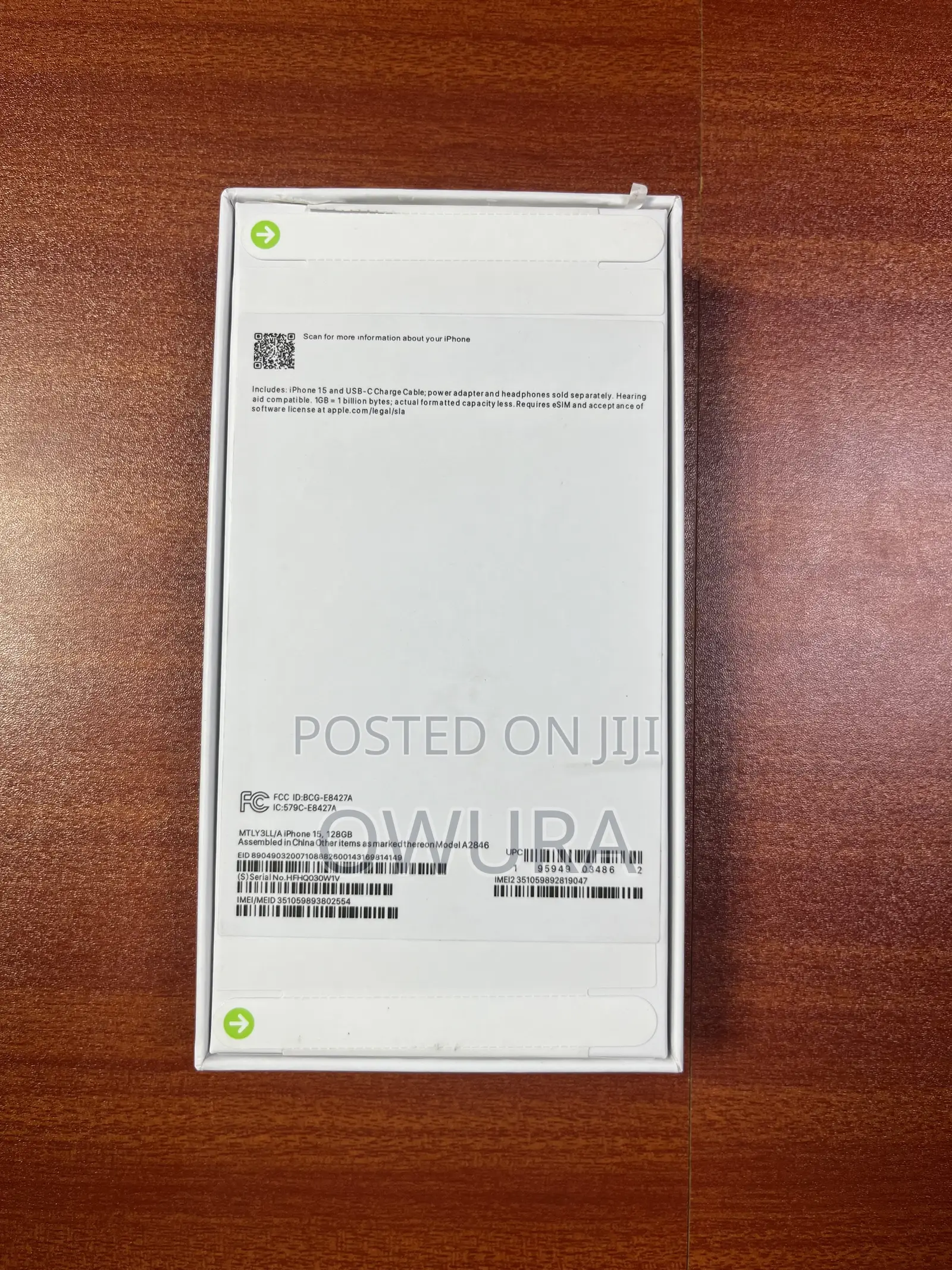 New Apple iPhone 15 128 GB Pink