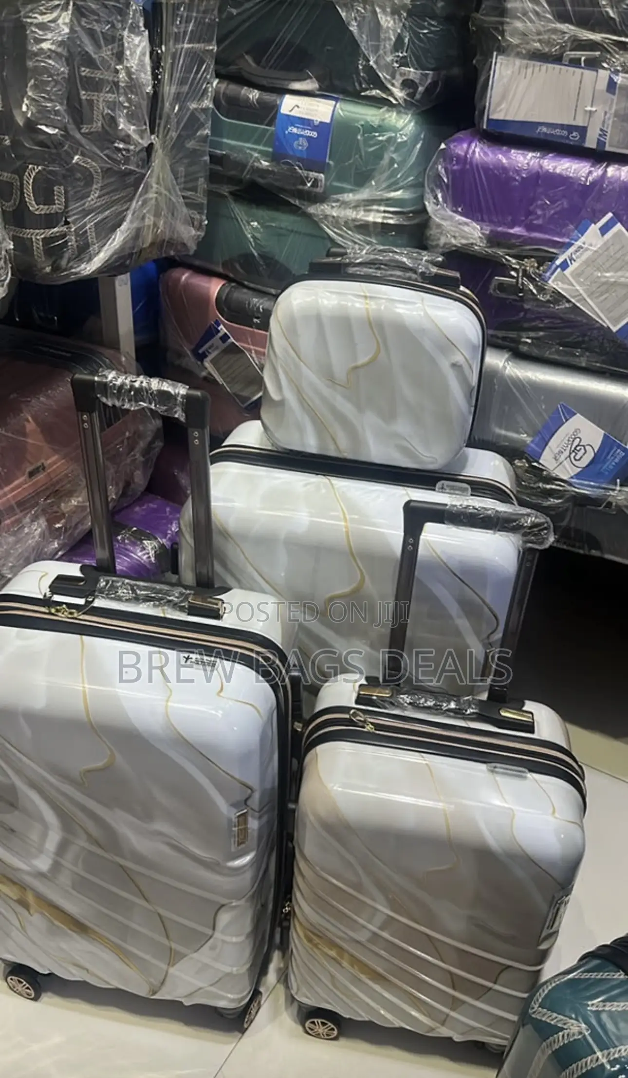 Premium Quality 4set Dual Zip Expansion Antitheft Bag.