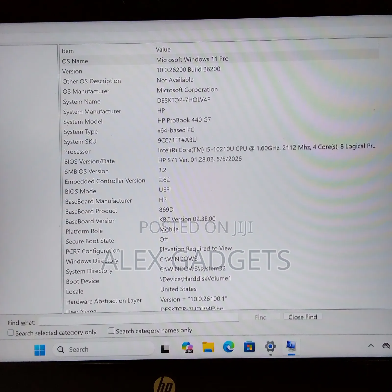 Laptop HP ProBook 440 G7 8GB Intel Core i5 SSD 256GB