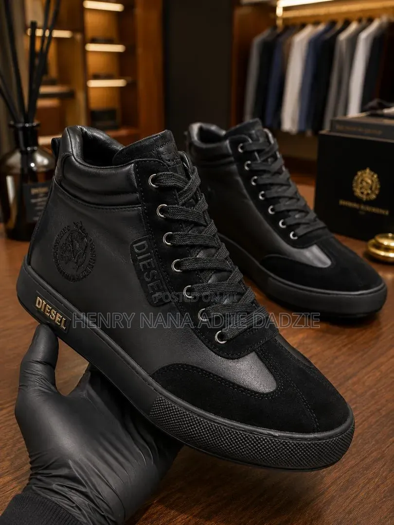 Men's Diesel Black Boot