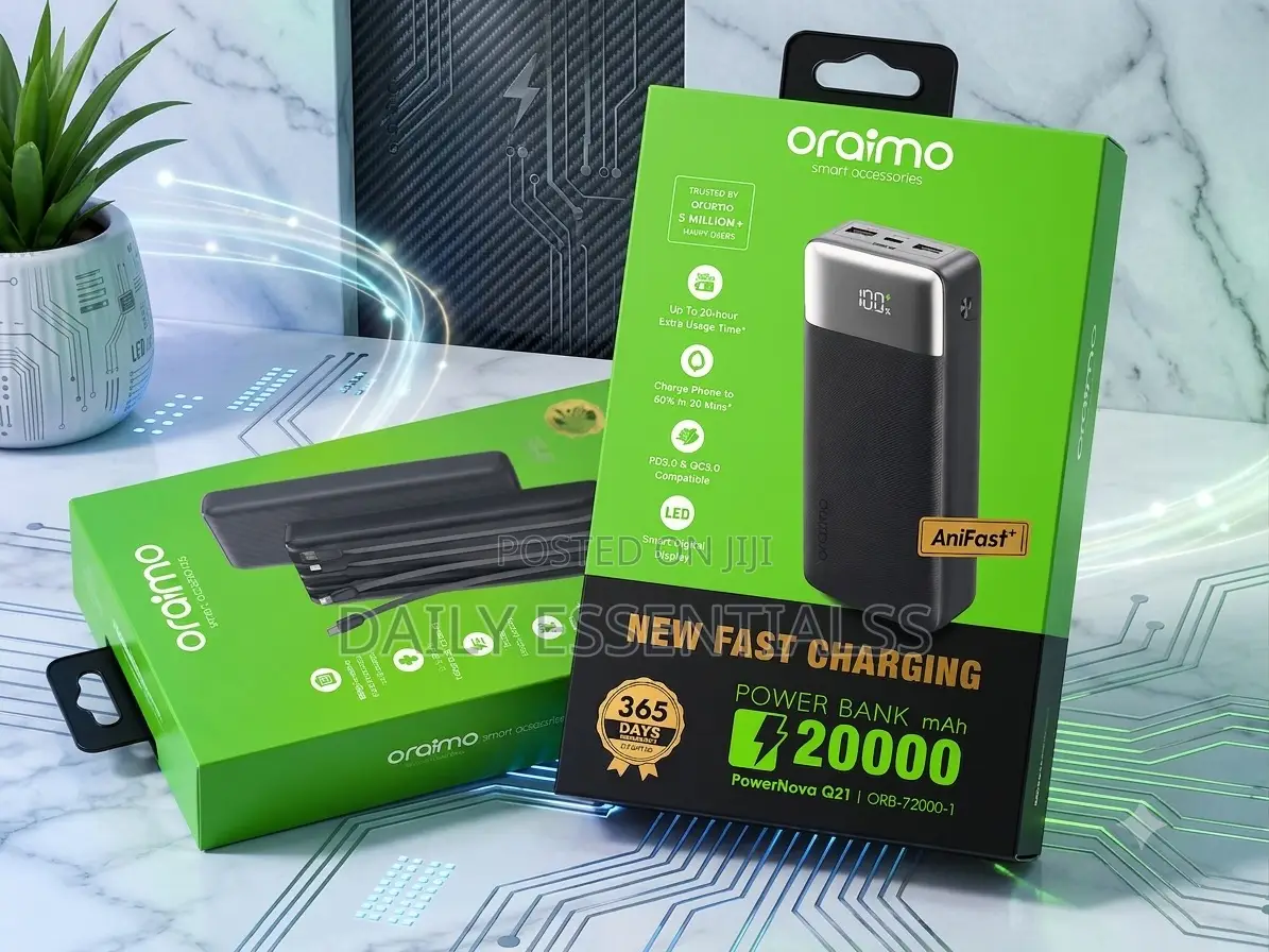 Original Oraimo 20000mAh Fast Charging Power Bank