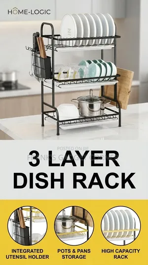 3 Layer Dish Rack