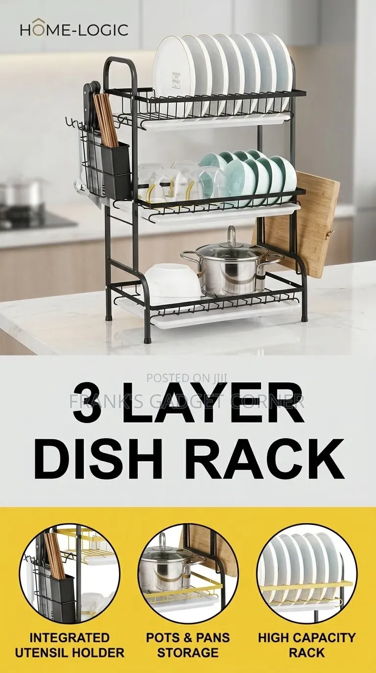 3 Layer Dish Rack