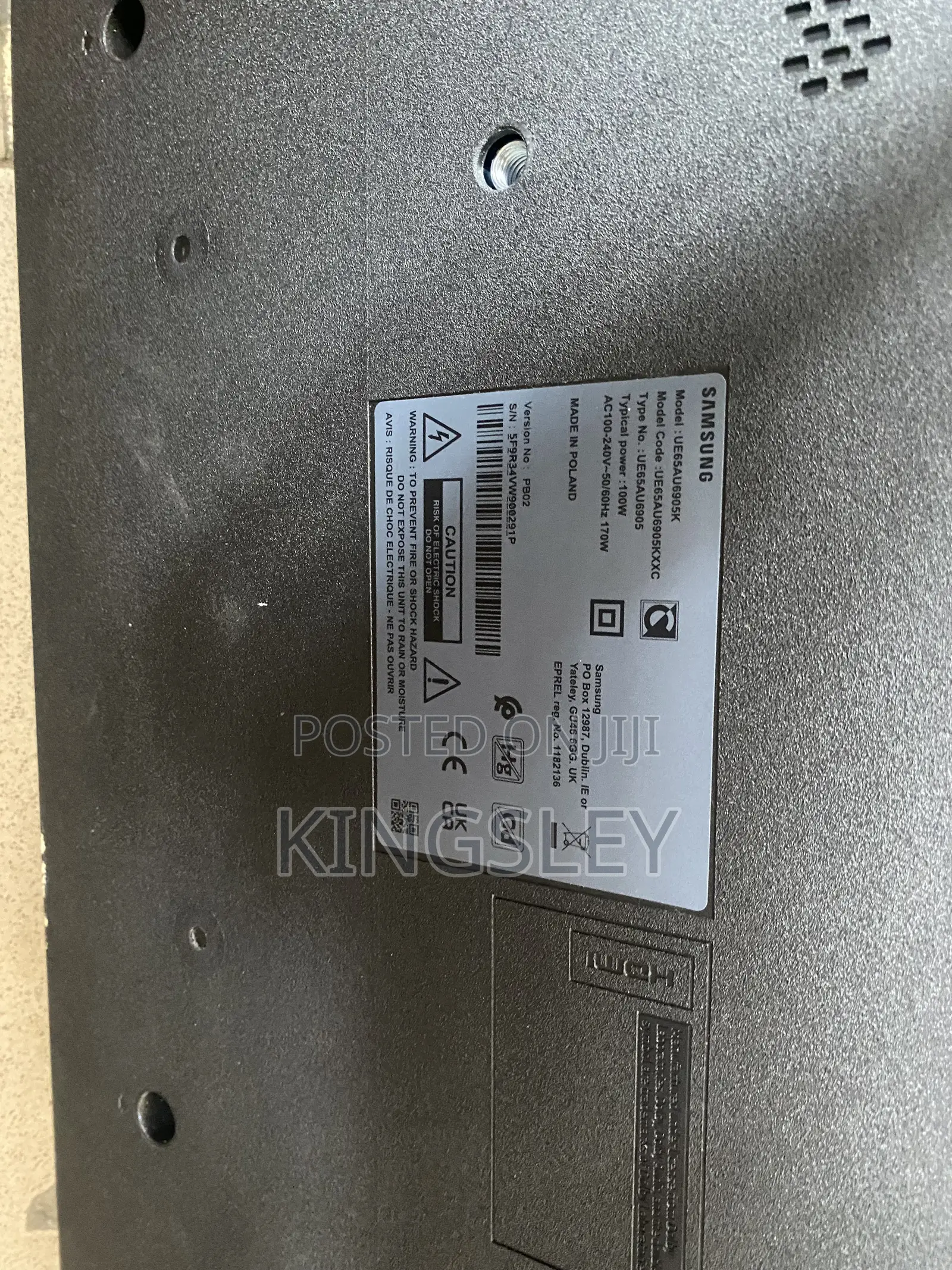 Samsung 65 Smart Inch Television