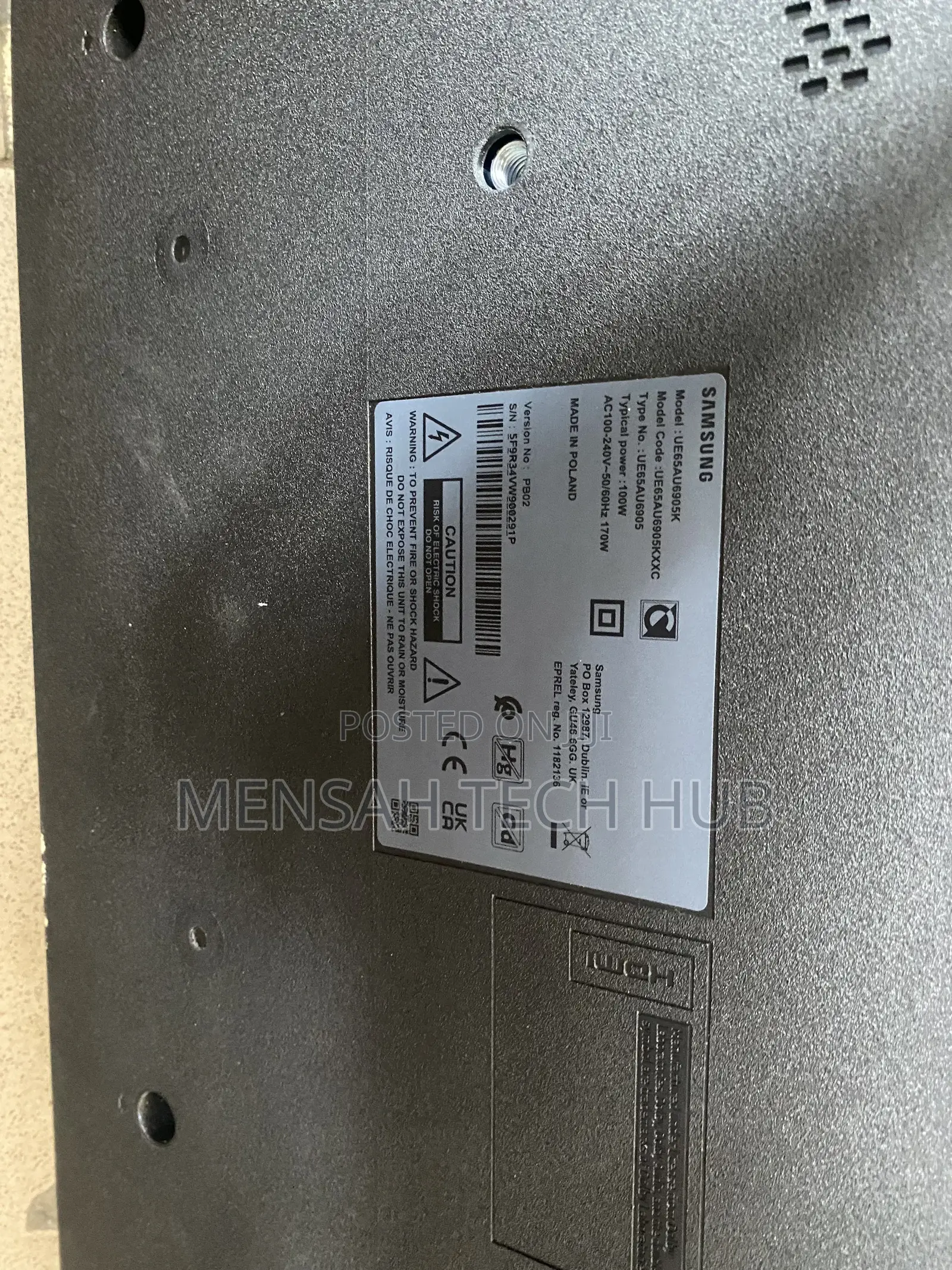 Samsung 65 Smart Inch Television