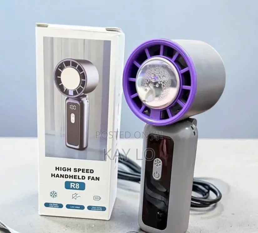 Turbo Foldable Ice Cooling Handheld Fan
