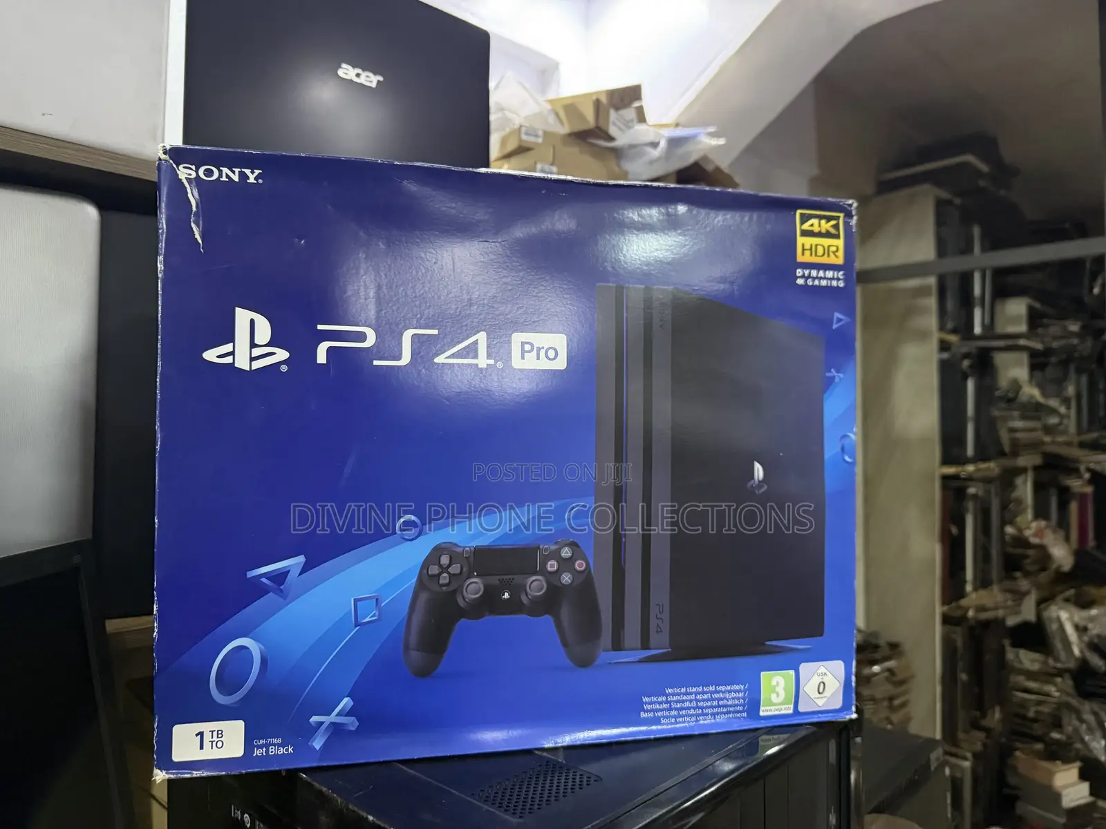 PS4 Pro 1tb With One Controller No Games (13.5) Firmware