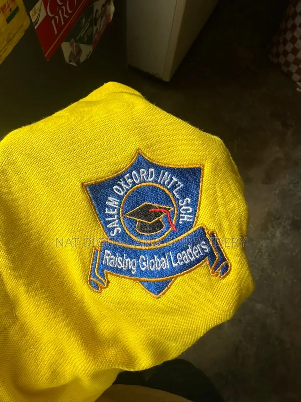 Embroidery on Lacoste