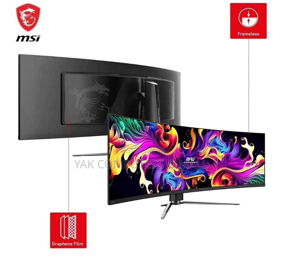 49 Inch Msi MPG 491cqp Qd-Oled 49 Inch DQHD Curved Gaming