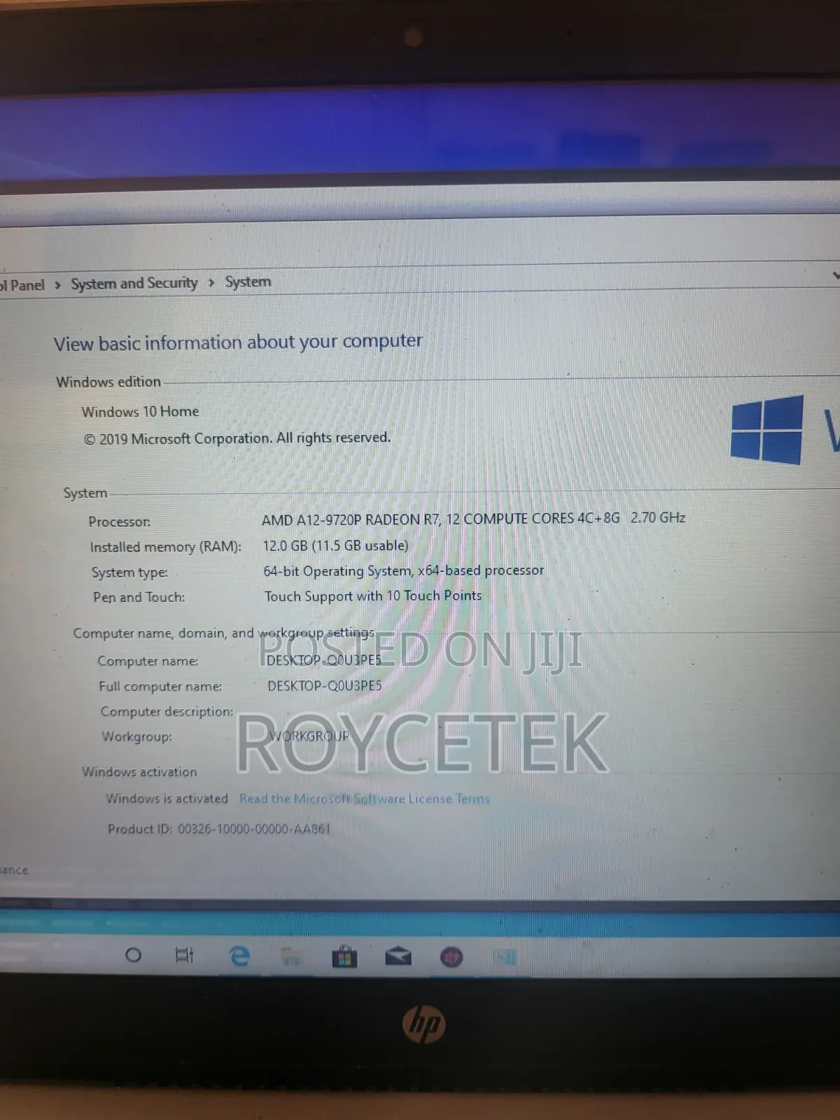 Laptop HP Pavilion 15-cs3063cl 12GB SSD 512GB