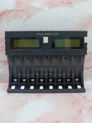 PUJIMAX 8-Slot Smart LCD AA AAA Battery Charger