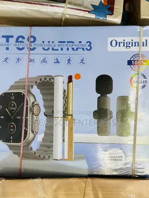 IT68 Ultra 3 Smart Watch and Portable Microphone Combo Set