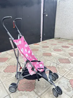 Adorable Pink Doll Stroller for Kids