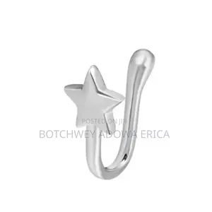 Silver Star Clip-on Nose and Ear Ring