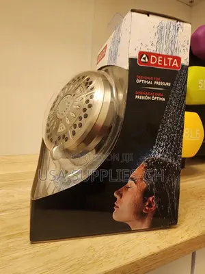 Delta 6-Spray Shower Head in Brushed Nickel Finish From USA Home Depot