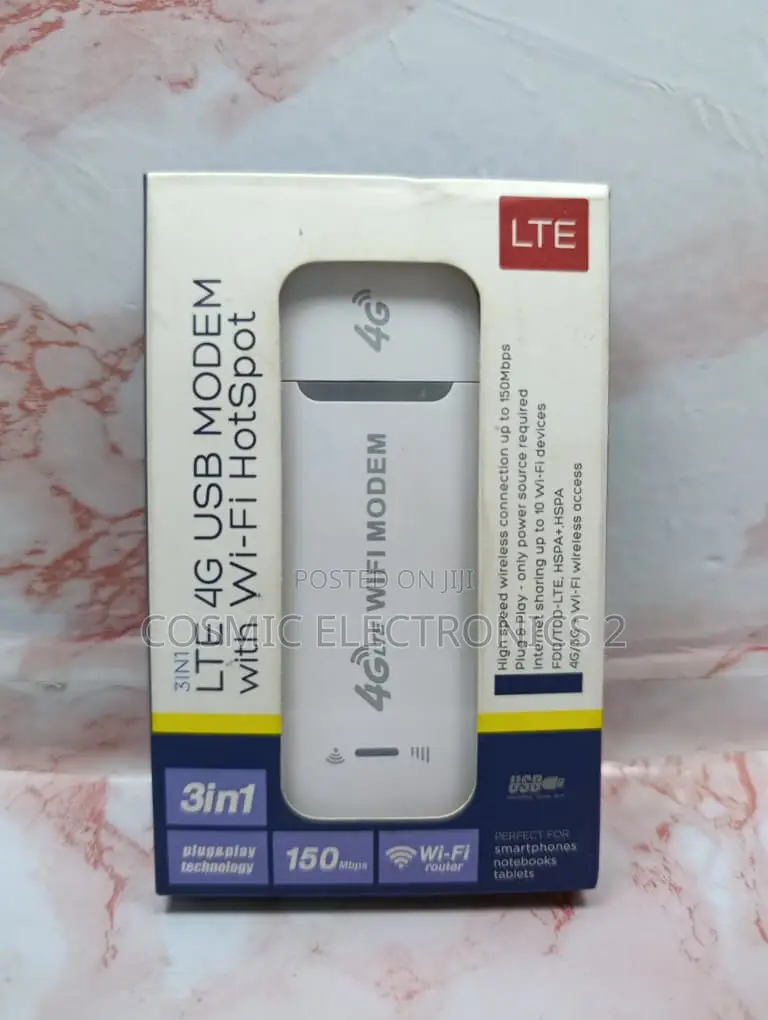 Portable 4G LTE USB Modem With WiFi Hotspot 150Mbps