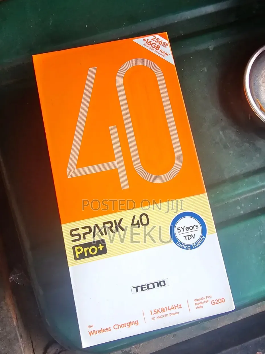 New Tecno Spark 40 Pro+ 256 GB Black