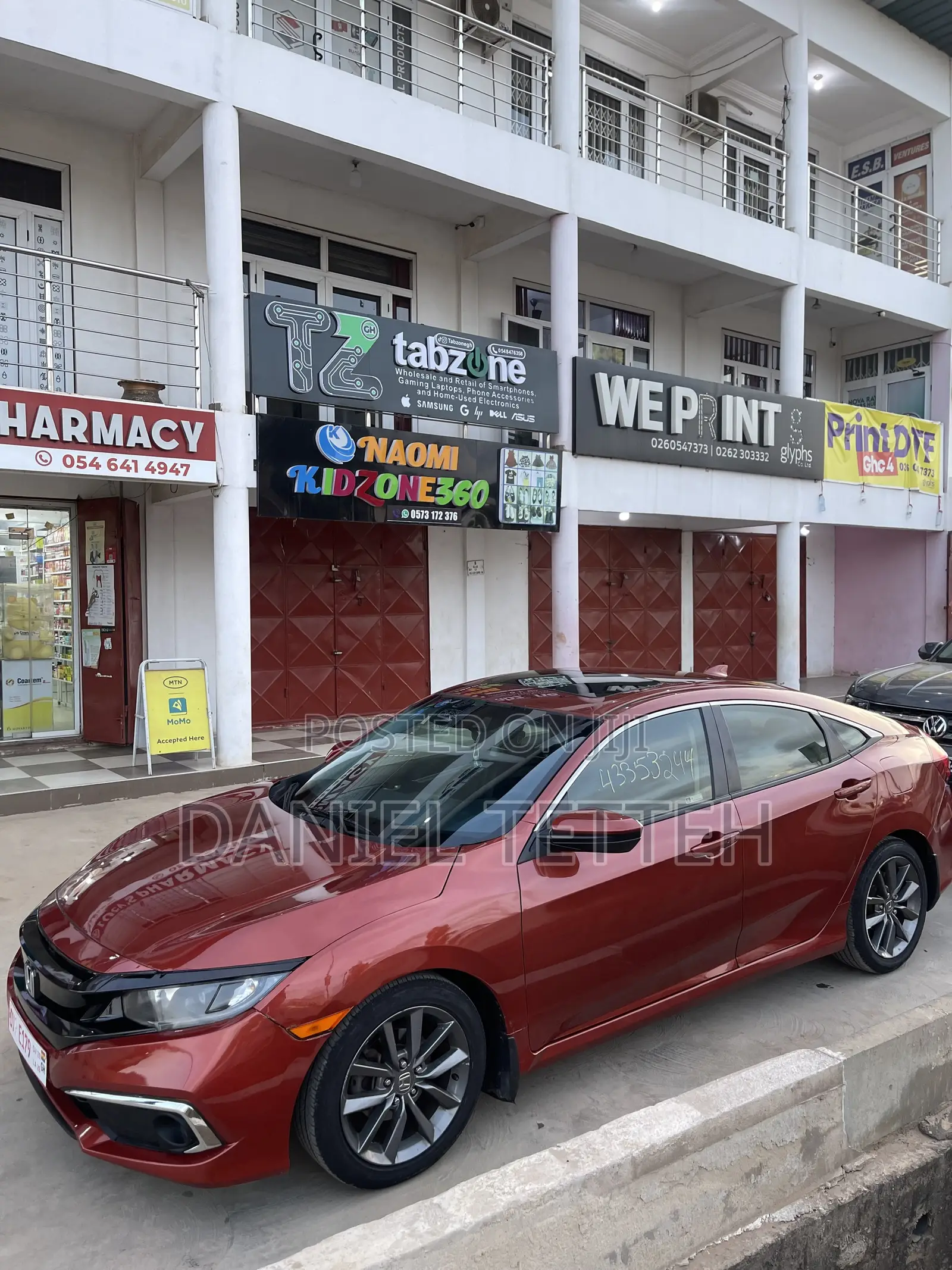 Honda Civic EX Sedan 2019 Red