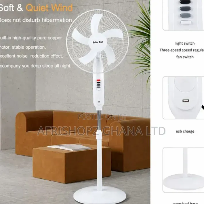 Solar Fan and Rechargeable Fan