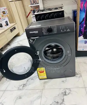 Energy Efficient Nasco 8kg Front Load Washing Machine(Gray) 