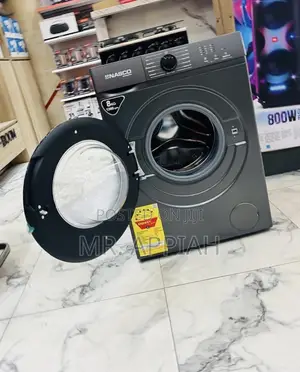 Energy Efficient Nasco 8kg Front Load Washing Machine(Gray) 