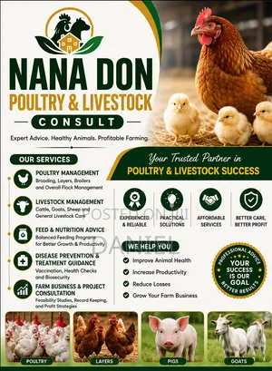 Livestock Production Specialist (Specializing in Poultry Pig Farming