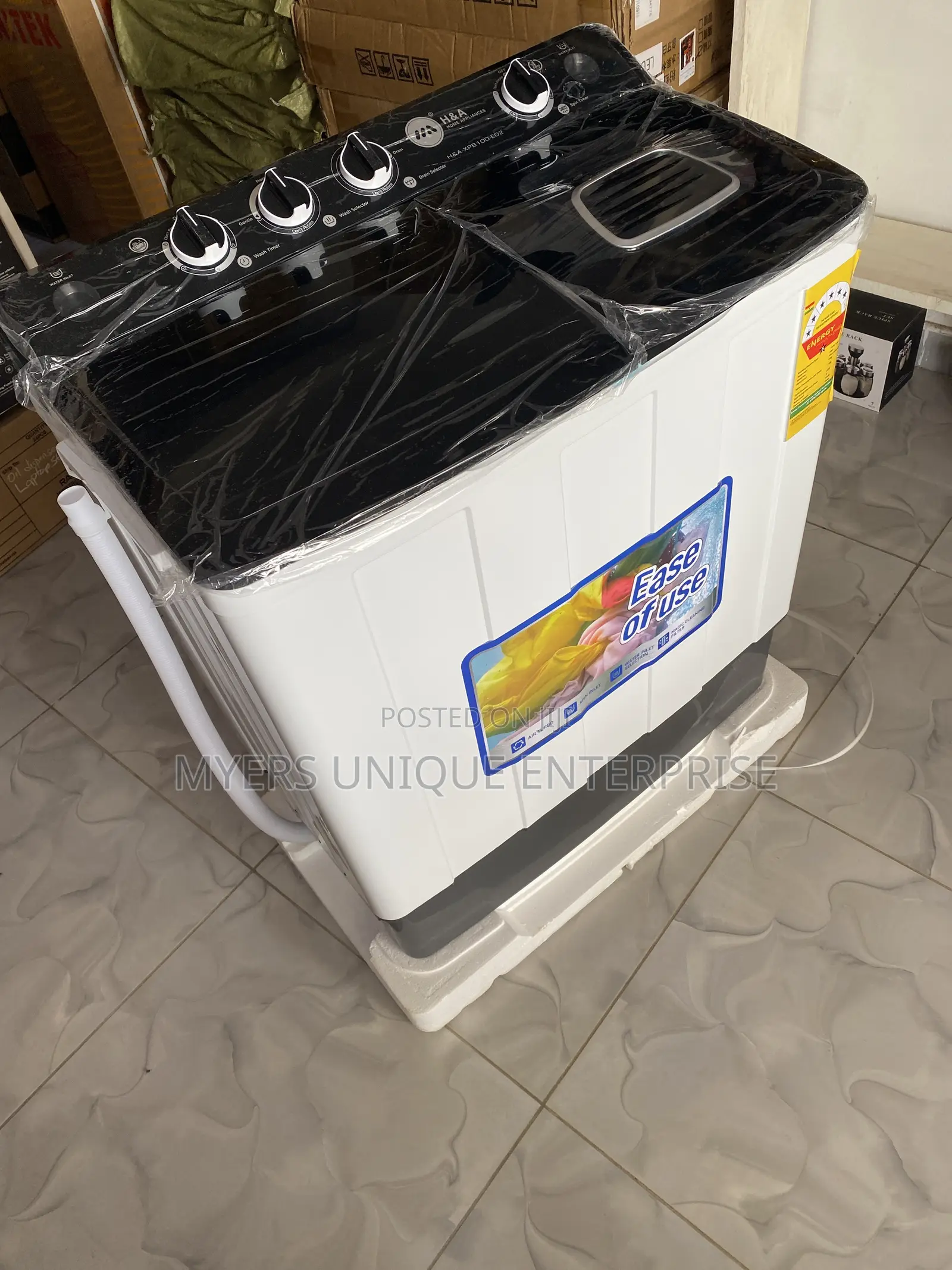 H a Twin Tub Washer With Magic Cleaning Filter (10kg)
