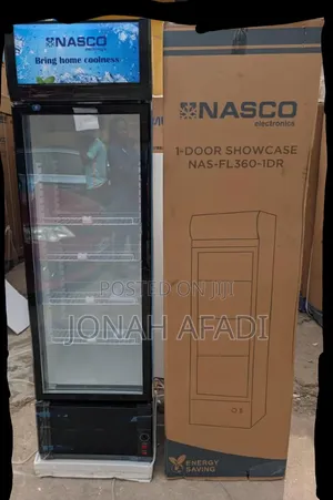 Nasco 298 LTRS Display Fridge-Nas-Fl360-1dr