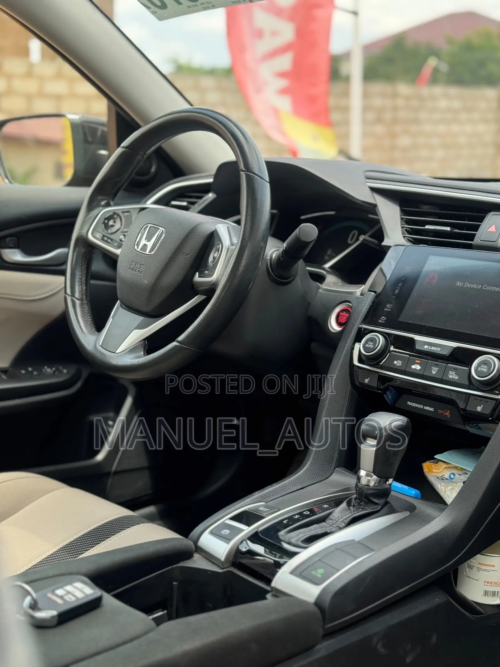 Honda Civic EX-L Sedan 2018 Black