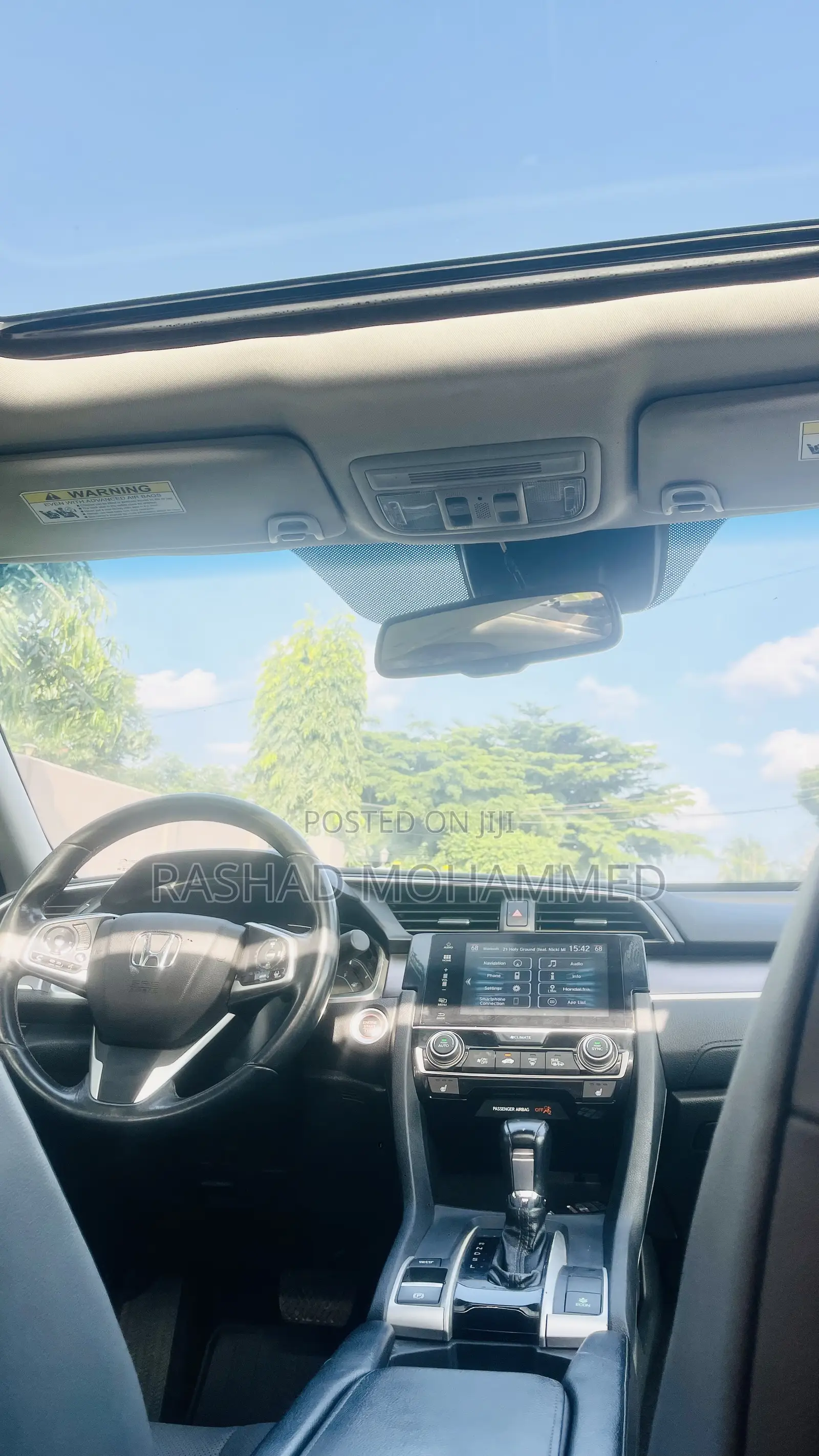 Honda Civic Touring 4dr Sedan (1.5L 4cyl) 2017 Gray