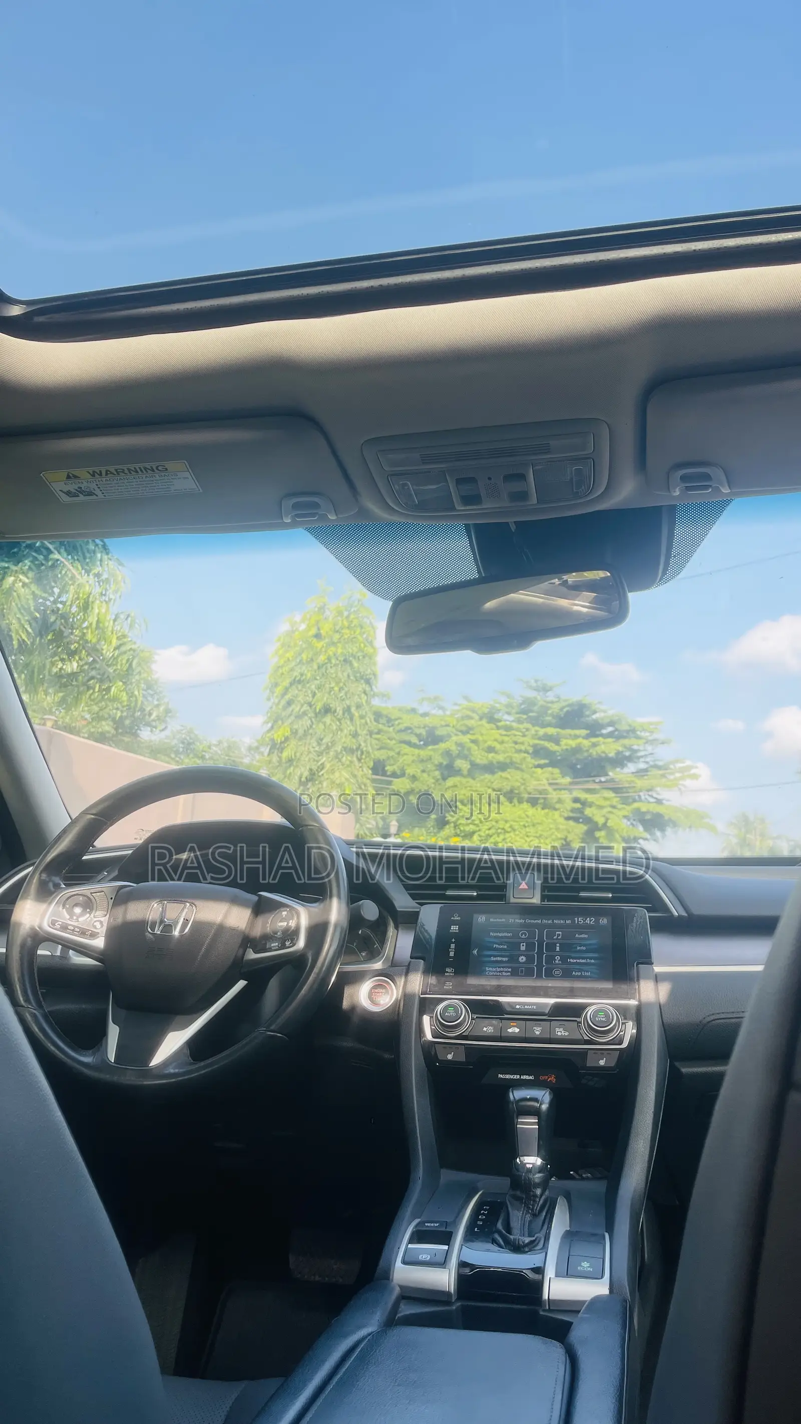 Honda Civic Touring 4dr Sedan (1.5L 4cyl) 2017 Gray