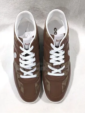Coach Men's Saddle Leather Signature Sneakers