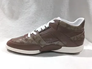 Coach Men's Saddle Leather Signature Sneakers