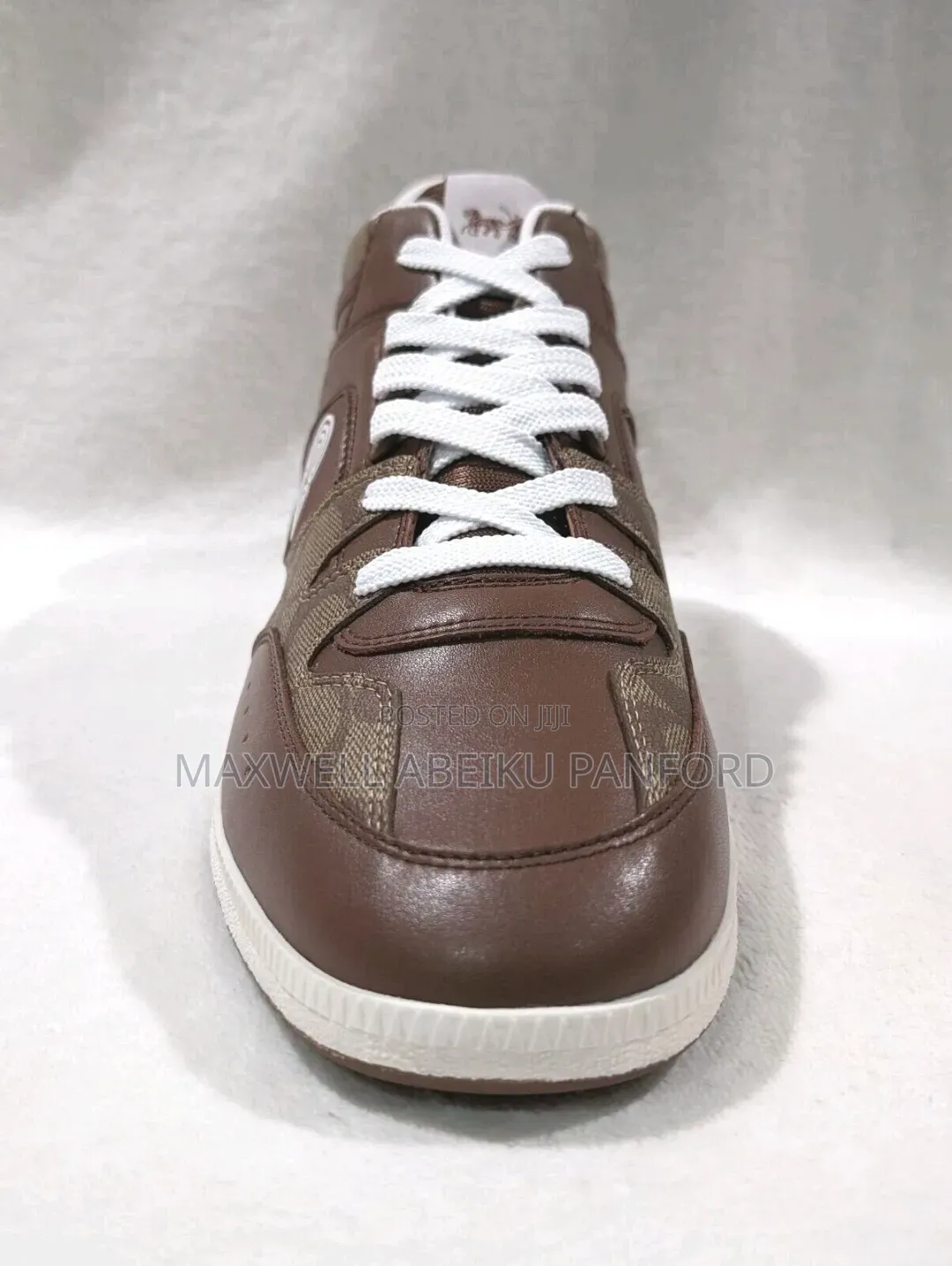 Coach Men's Saddle Leather Signature Sneakers