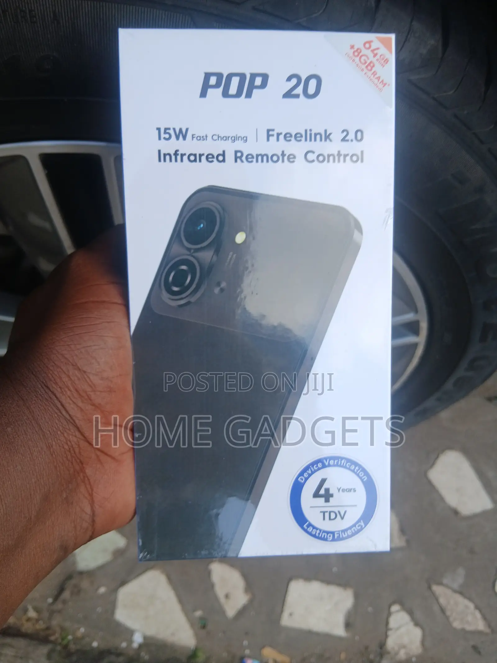 New Tecno Pop 20 64 GB Black