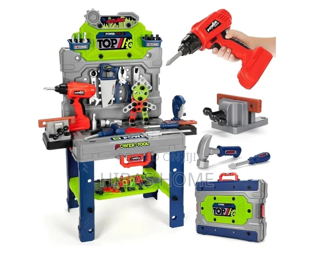 Kids Tool Bench Set With Electric Drill Tools,Construction Workbench