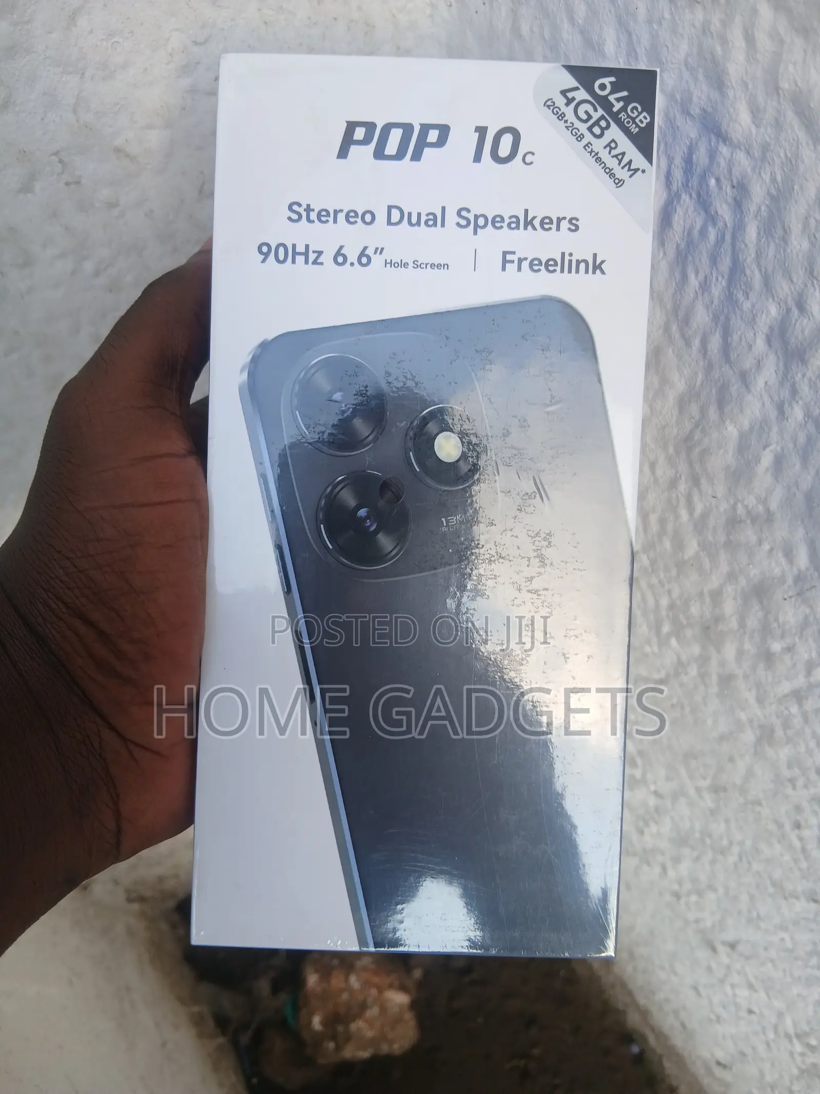 New Tecno Pop 10C 64 GB Black